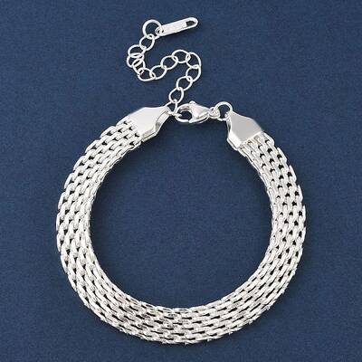 304 Stainless Steel Mesh Chain Bracelet