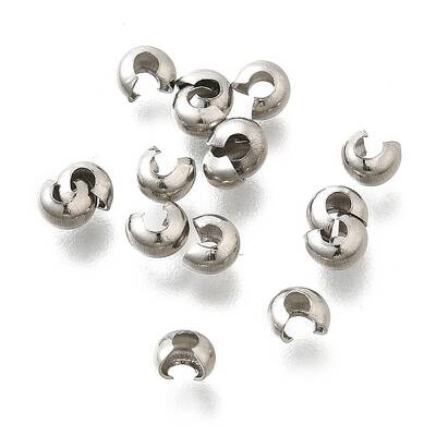 304 Stainless Steel Crimp Beads Covers