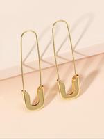 1 Pair Geometric Design Hoop Earrings, Mother's Day Gift, Fashion Accessories for Women, Trendy Accessories for Party and Da...