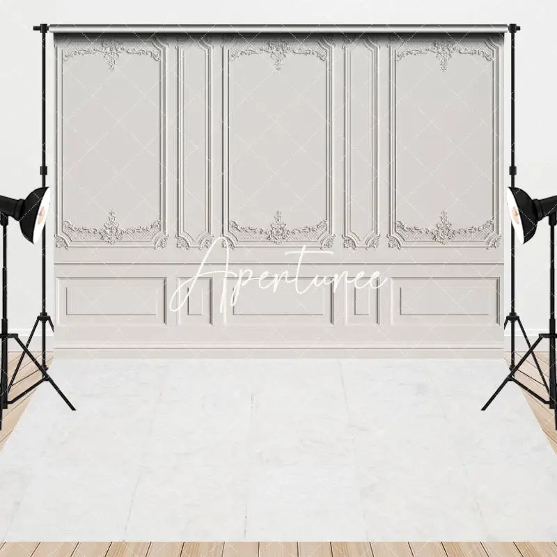 Aperturee Light Cement Grey Color Retro Wall Combo Set Backdrop, 7 x 5 ft / 7 x 5 ft, 97.4 USD, combo set backdrops, CYHD0W44...