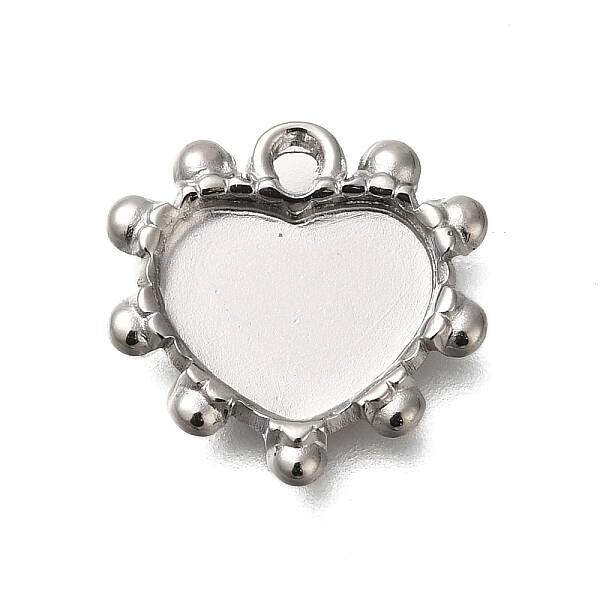 304 Stainless Steel Pendant Cabochon Settings