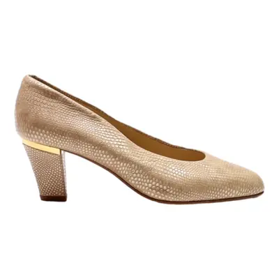 FABIO CONTI Pump Heels Gold Leather Womens UK 3