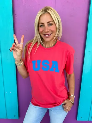 USA Poppy Red Tee