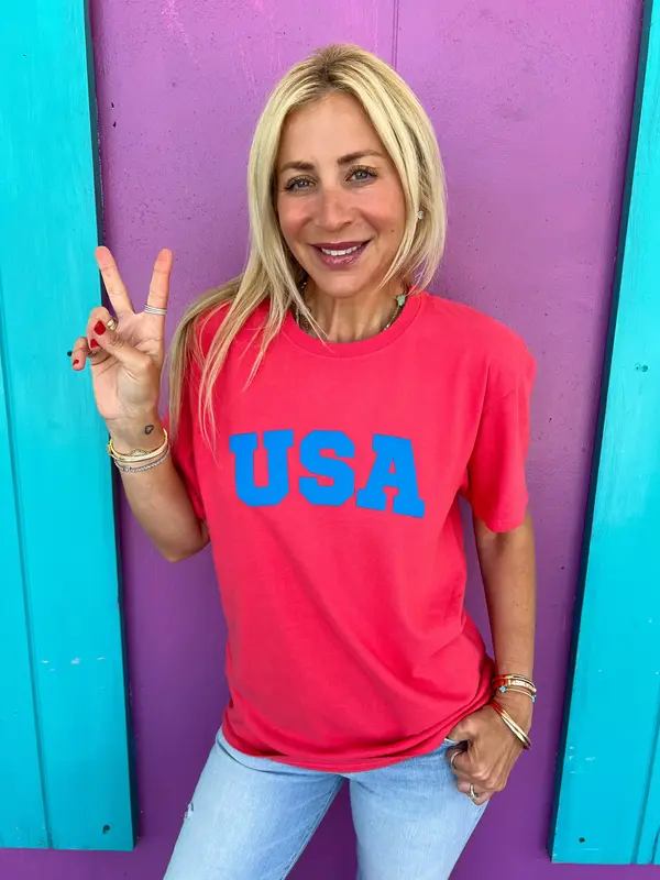 USA Poppy Red Tee