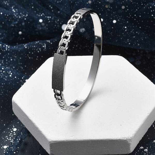 304 Stainless Steel Hinged Bangles for Women