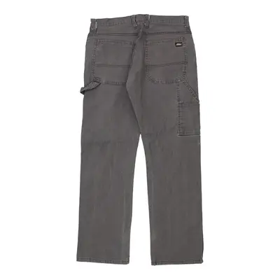 Dickies Carpenter Trousers - 34W 31L Grey Cotton