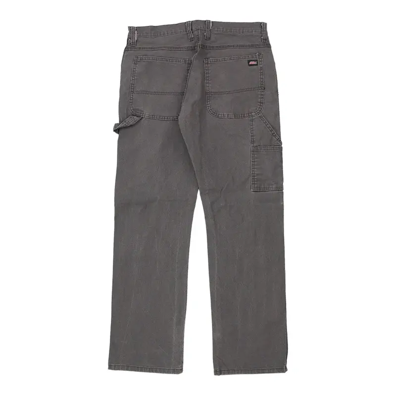 Dickies Carpenter Trousers - 34W 31L Grey Cotton