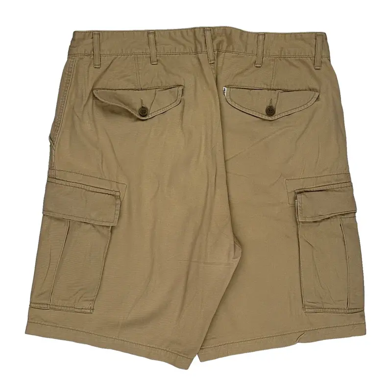 White Tab Levis Cargo Shorts - 36W 10L Beige Cotton | Size: 36″ waist