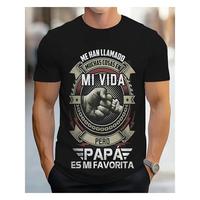 Papá Es Mi Favorita T-Shirt, Spanish Graphic Tee, Father's Day Gift Shirt for Latino Dads, Cool Fist Bump Design, Casual Fit...