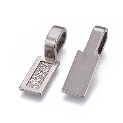 Tibetan Style Alloy Glue-on Flat Pad Bails