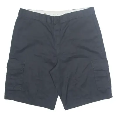 DICKIES Mens Workwear Shorts Black Loose 2XL W44