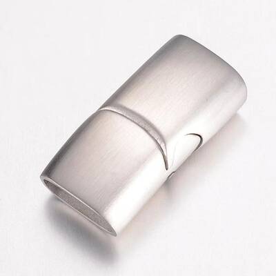 Tarnish Resistant 304 Stainless Steel Magnetic Clasps with Glue-in Ends