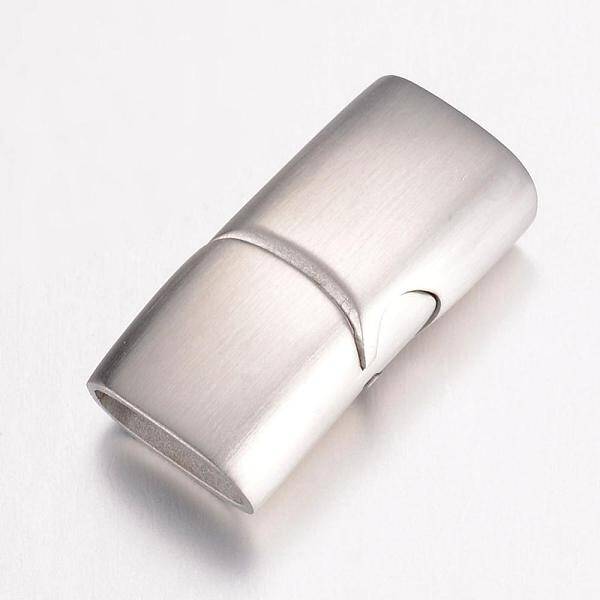 Tarnish Resistant 304 Stainless Steel Magnetic Clasps with Glue-in Ends