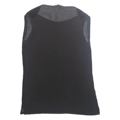 ALL SAINTS Womens Vest Black Sleeveless Viscose UK 10