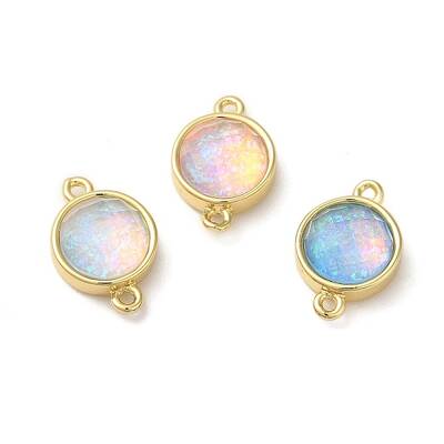 Synthetic Opal Connector Charms