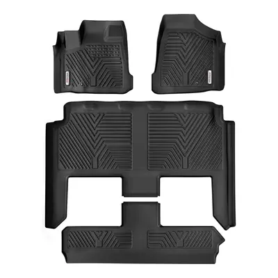 YITAMOTOR® 2008-2020 Dodge Grand Caravan/2008-2016 Chrysler Town & Country (Stow'n Go Only) Floor Liners, Included 1st & 2nd...
