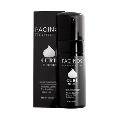 Pacinos Curl Enhancing Mousse - Daily Haircare for Defined Curls - Frizz Control - Light Hold - with Hydration and Keratin, M...