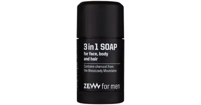Zew For Men 3 in 1 solid soap naturale for face, body and hair 3 in 1 85 ml