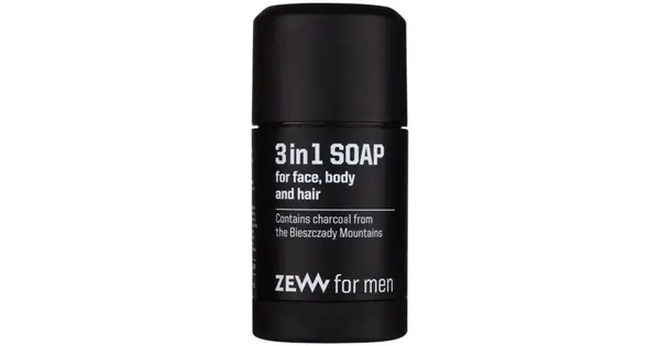 Zew For Men 3 in 1 solid soap naturale for face, body and hair 3 in 1 85 ml