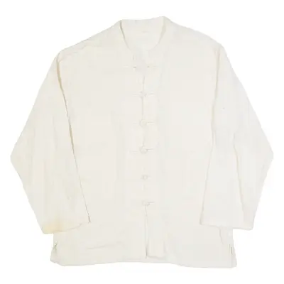 Womens Shirt Beige Long Sleeve M