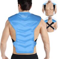 REVIX Extra Large Ice Pack for Whole Back with Crossed Straps, Soft Plush Lining, One Size Fits All, Freezer Storage Bag Prov...