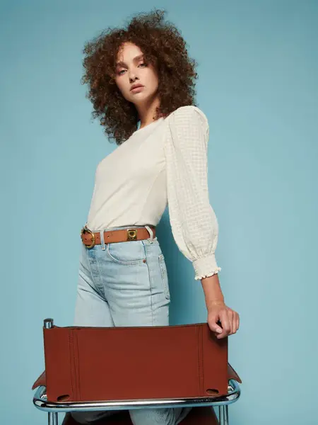 Blouse 1425rs Libby Jet-Black | Color: JET BLACK | Size: XS