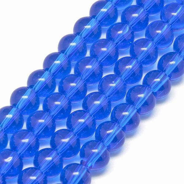 6mm Round Glass Spacer Beads Strands