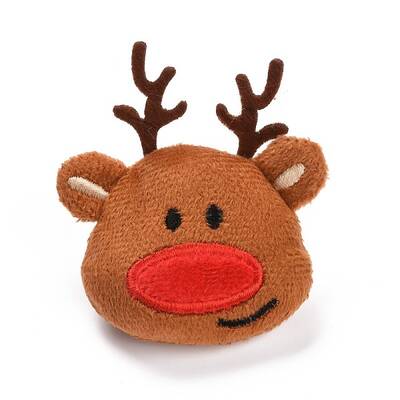 Christmas Deer Cotton & Non-Woven & Velvet Fabric Brooch