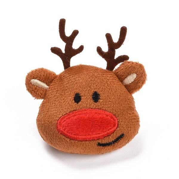 Christmas Deer Cotton & Non-Woven & Velvet Fabric Brooch