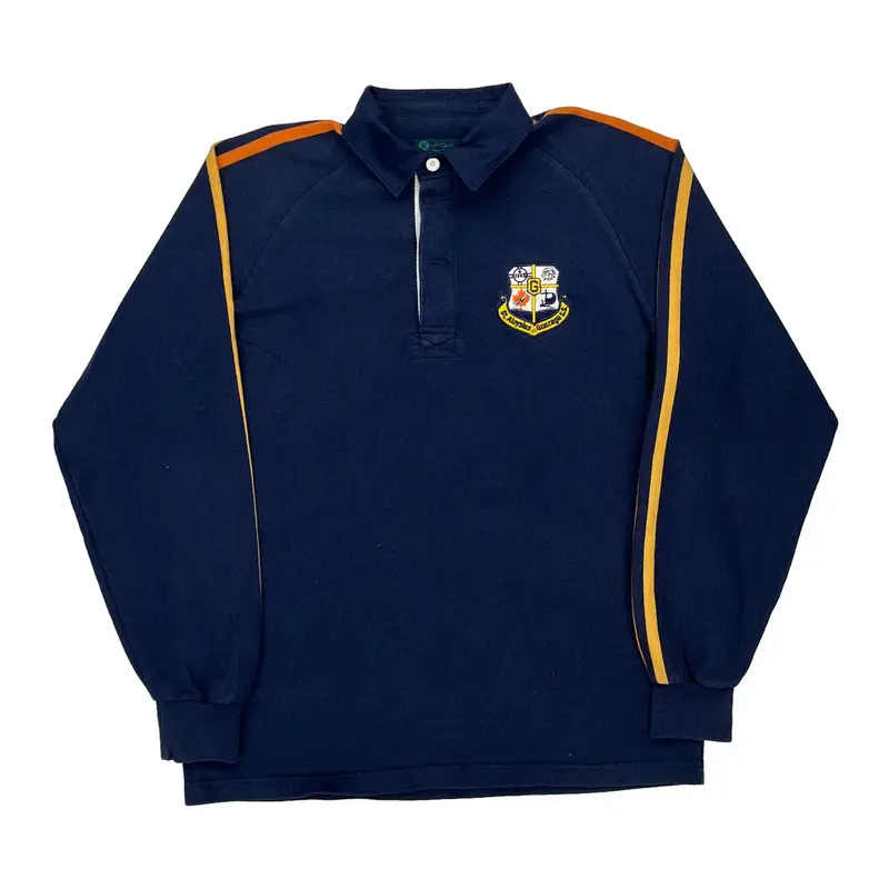 St. Aloysius Gonzaga Secondary School Mccarthy Rugby Shirt - Large Navy Cotton