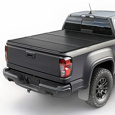 FRP Hard Tri-fold Truck Bed Tonneau Cover Compatible with Chevy Colorado/GMC Canyon 2015-2025 5.2 ft Bed