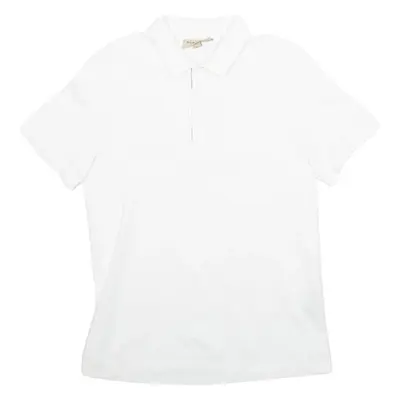 BURBERRY Mens Polo Shirt White M