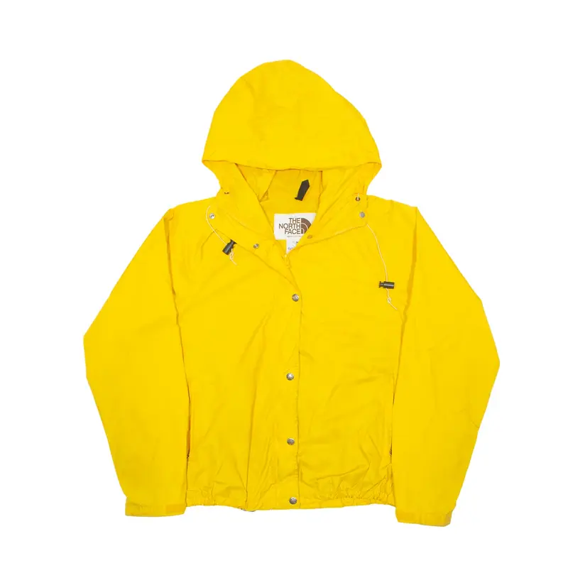 THE NORTH FACE Gore-Tex Rain Jacket Yellow Nylon 80s Womens M