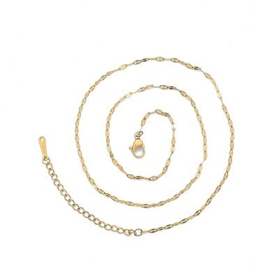 304 Stainless Steel Dapped Chains Necklace for Men Women