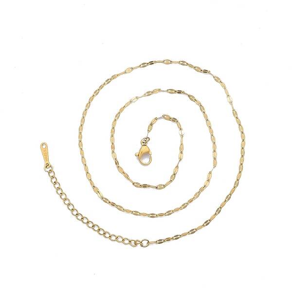 304 Stainless Steel Dapped Chains Necklace for Men Women