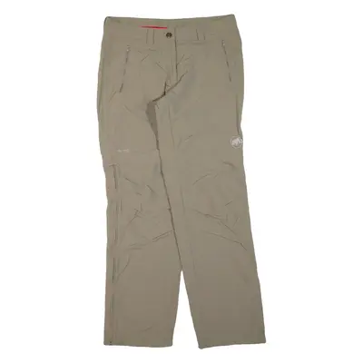MAMMUT Outdoor Womens Trousers Beige Regular Straight W32 L32