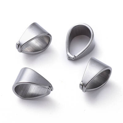 Tarnish Resistant 304 Stainless Steel Snap on Bails