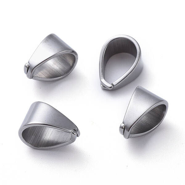 Tarnish Resistant 304 Stainless Steel Snap on Bails