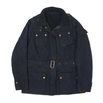 BARBOUR Tourer International Fleece Lined Quilted Jacket Black Womens UK 10