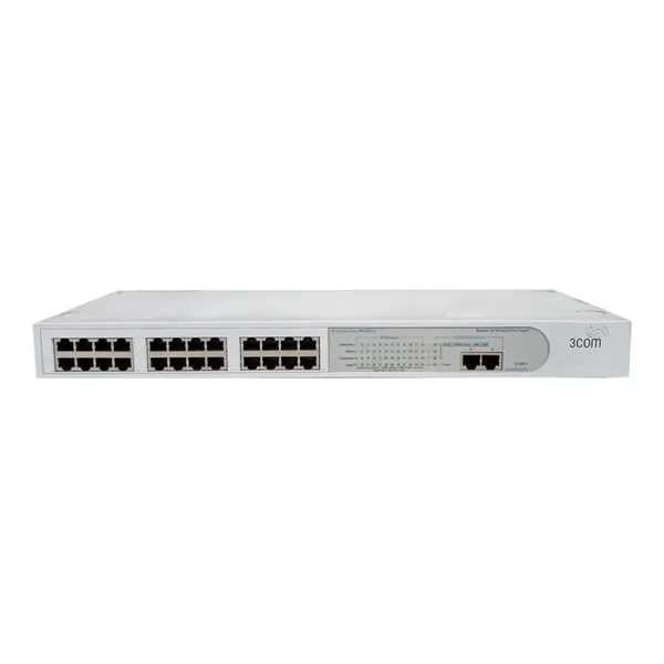 3Com 3C16475-US | 2226 24 x RJ-45 Ports 10/100Base-TX + 2 x GE RJ-45 Ports Layer 2 Managed Rack-mountable Fast Ethernet Netwo...