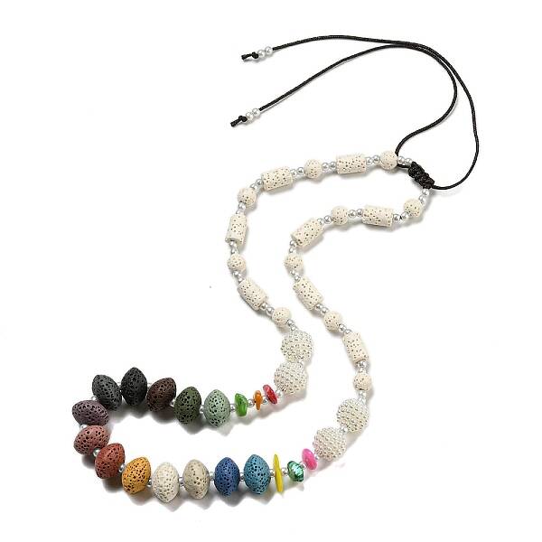 Dyed Lava Rock with Shells
