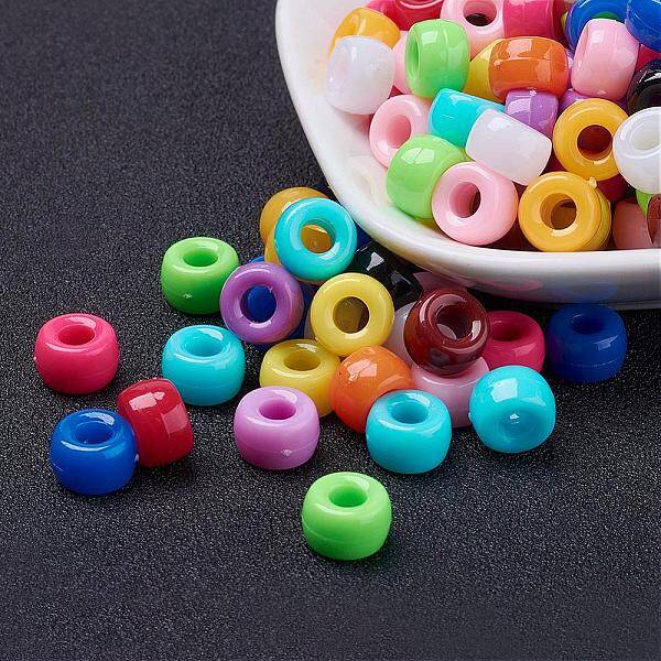 Opaque Acrylic European Beads