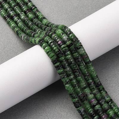 Natural Ruby in Zoisite Beads Strands