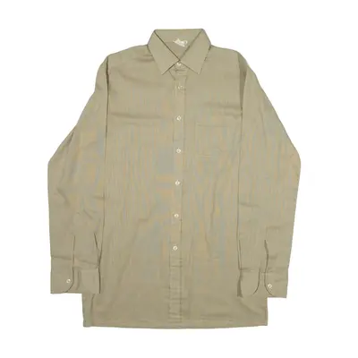 JEAN DANIEL Plain Shirt Beige Long Sleeve Mens S