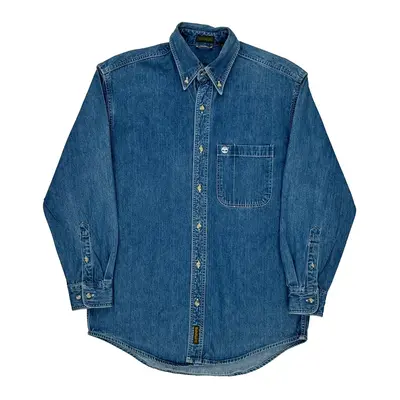 Rugged Fit Timberland Denim Shirt - XS Blue Cotton