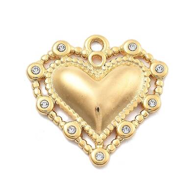 304 Stainless Steel Rhinestone Pendants