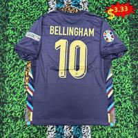Euro 2024 England Away Bellingham 10 Short Sleeve Soccer Jersey