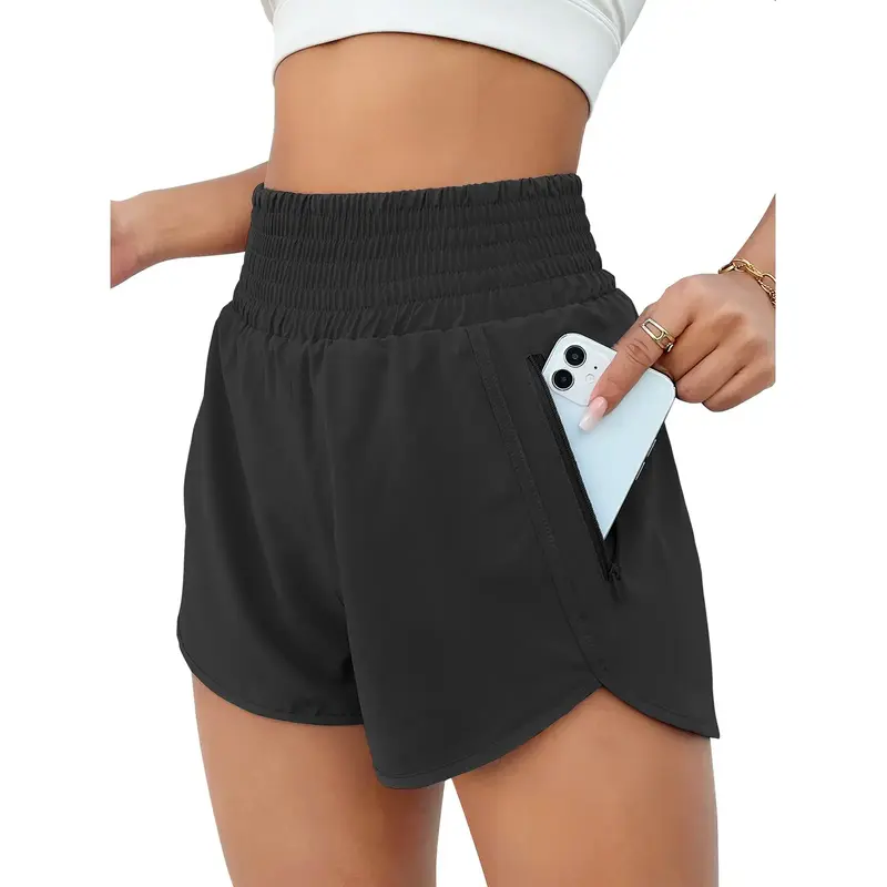 BMJL Women's Athletic Shorts High Waisted Running Shorts Pocket Sporty Shorts Gym Elastic Workout Shorts #September Restock C...