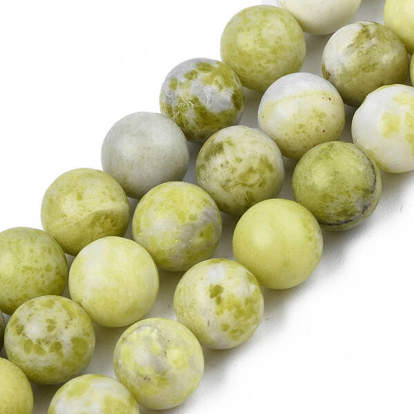 Natural Yellow Mustard Jasper Beads Strands