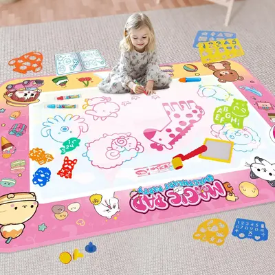 Cartoon Animal Pattern Water Painting Mat, 1 Set Creative DIY Painting Pad, Educational Arts and Crafts Supplies for Teenager